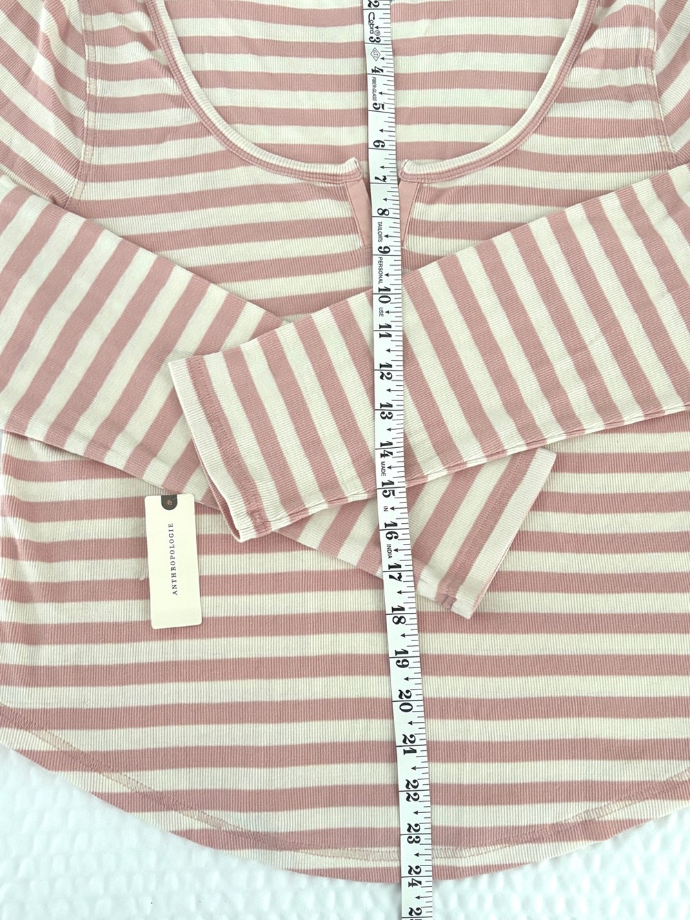 NEW with Tag—Anthropologie Pilcro Notched Long Sleeve Tee—Size XL - Picture 3 of 5